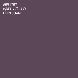 #5B4757 - Don Juan Color Image